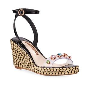 SOPHIA WEBSTER - Dina Gem Mid Espadrille Sandal - Size 38